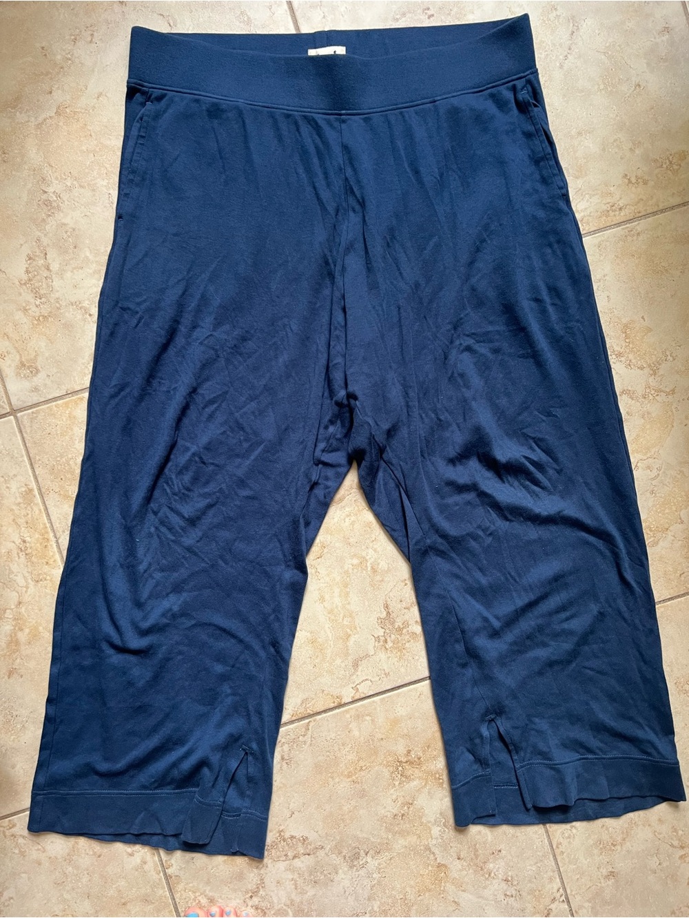 ‼️NWOT: Pact Organic Navy Blue Airplane Flare Sweatpants - XXL